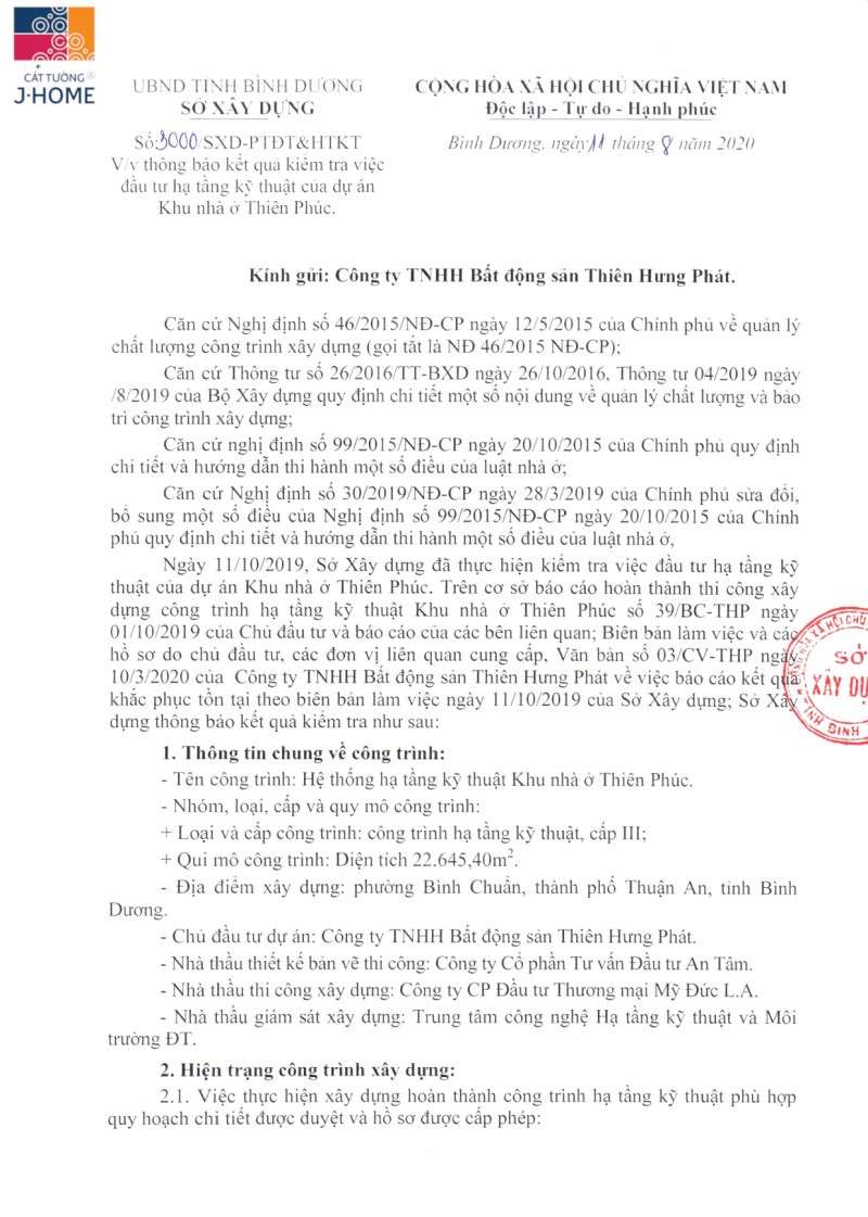 2020.08.11 Cv 3000 Thong Bao Hoan Thanh Ha Tang Ky Thuat Cát Tường J Home_page-0001