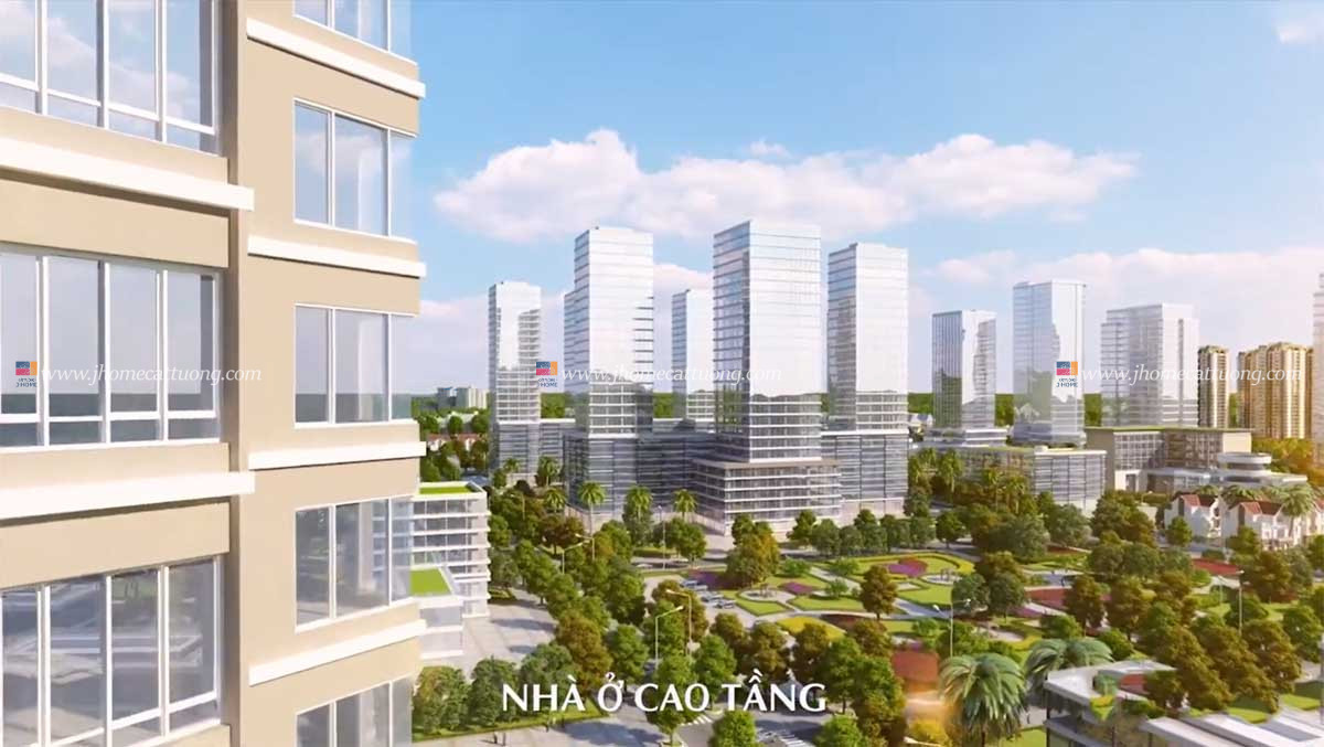 khu nhà ở cao tầng dự án