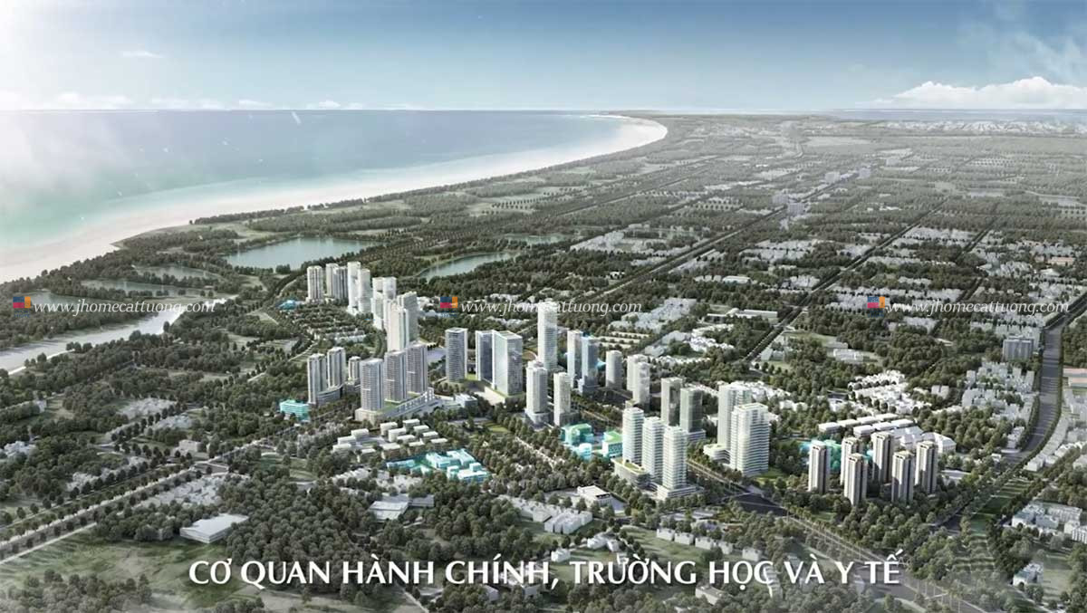 khu cơ quan hành chính, trường học, y tế