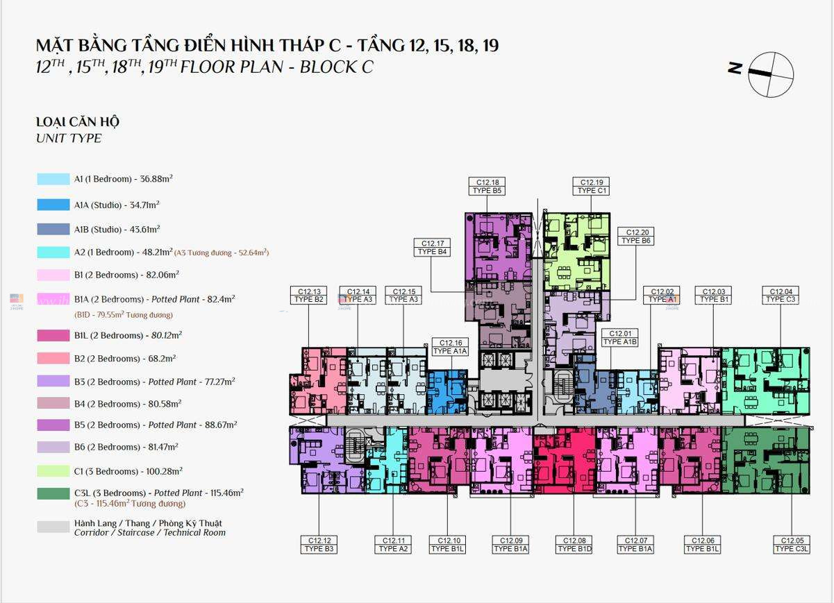 Mặt bằng ttầng dự án Elysian Thủ Đức